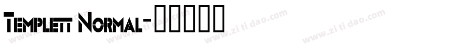 Templett Normal字体转换
